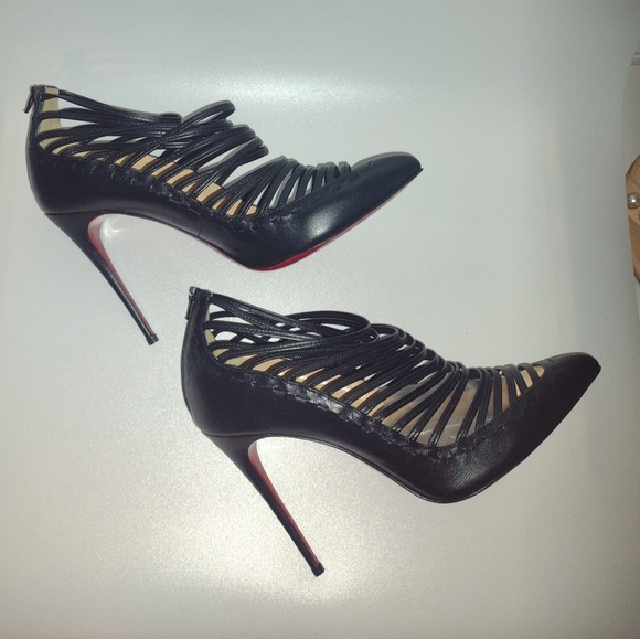NEW Christian Louboutin Gortik Strappy Red Sole Bootie NEW - Picture 13 of 16